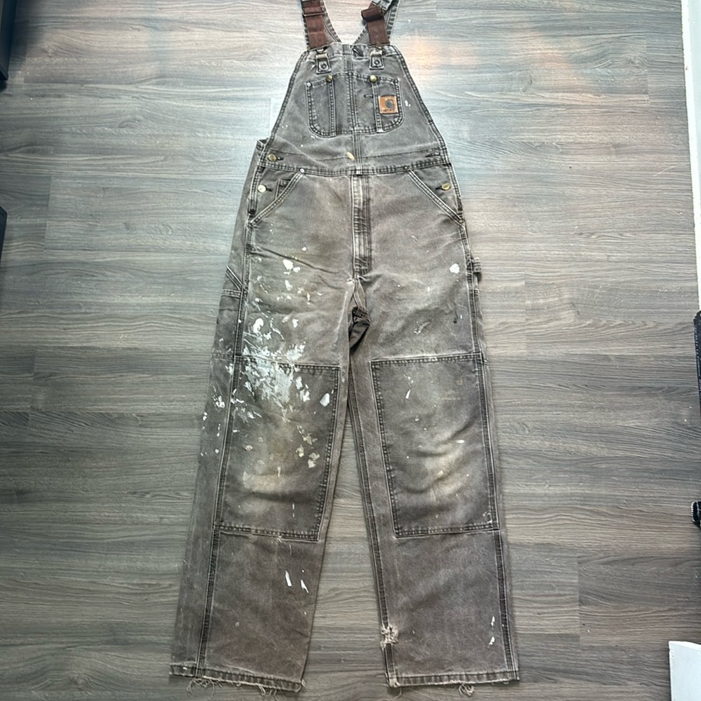 Vintage Carhartt overalls.